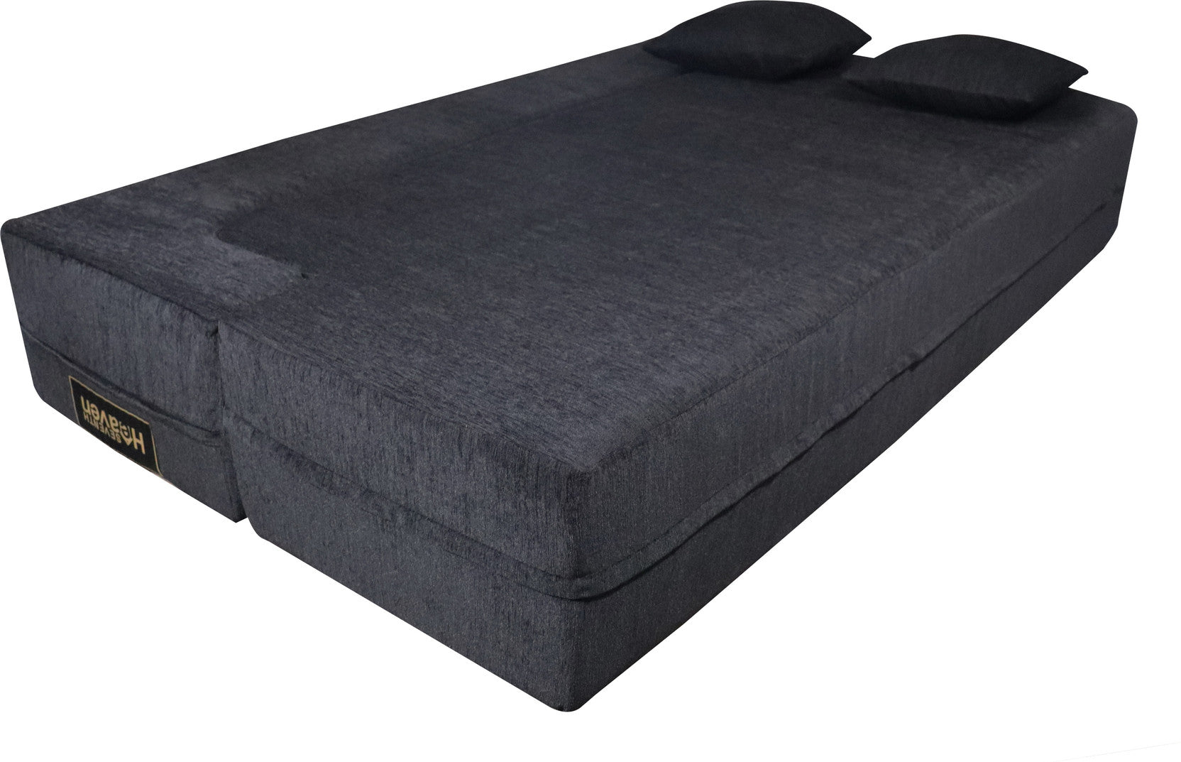Flipper X Sofa Cum Bed Cover- 4 Seater, 4 Printed Cushion ( Jute Fabric, Maroon)