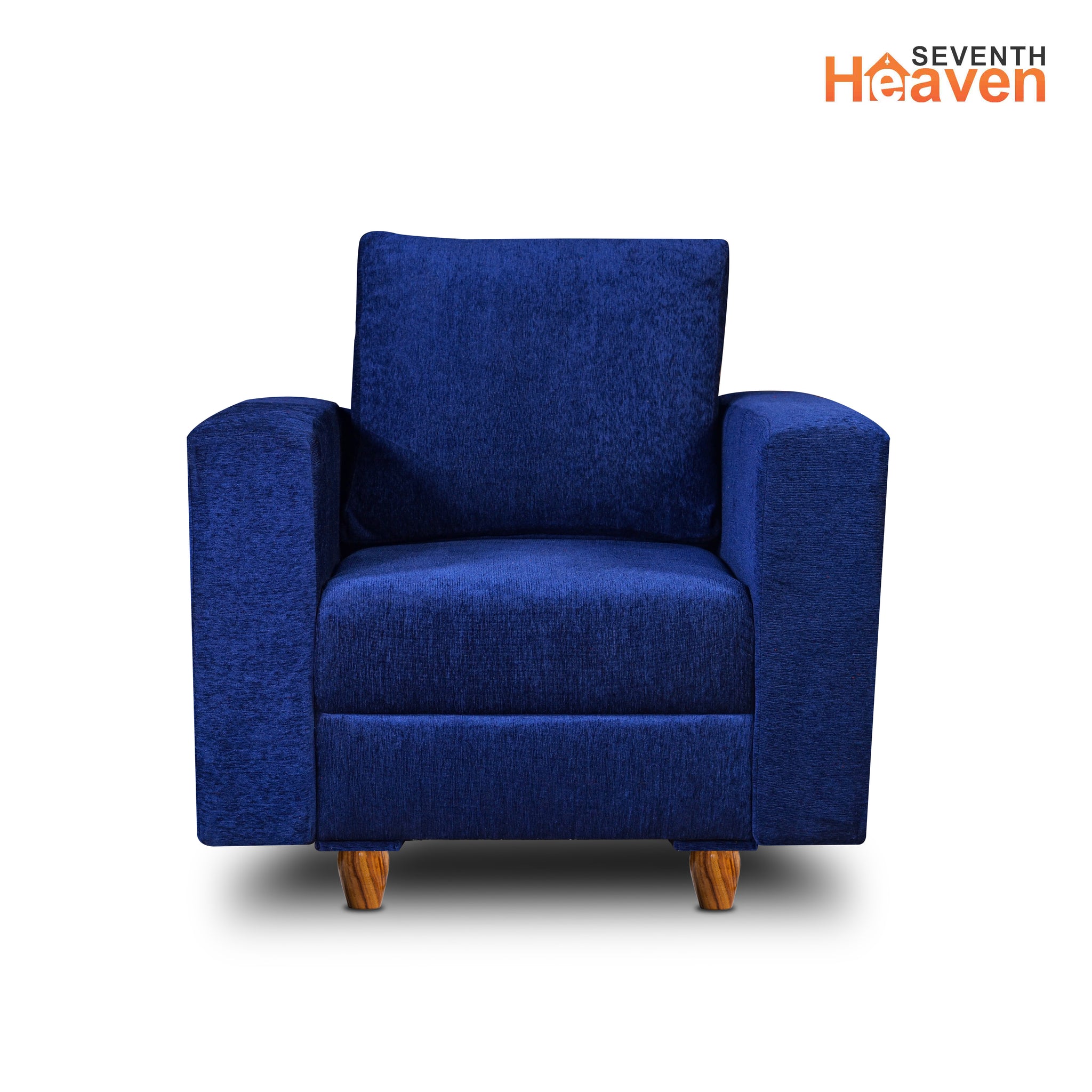Rio 1 Seater Sofa- ( Premium Molfino Fabric- Blue )