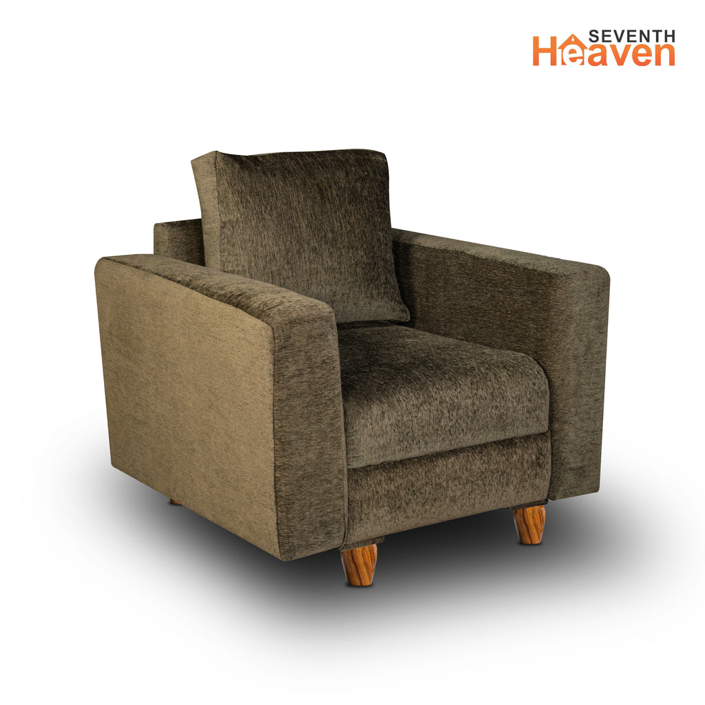 Rio 1 Seater Sofa- ( Premium Molfino Fabric- Green )