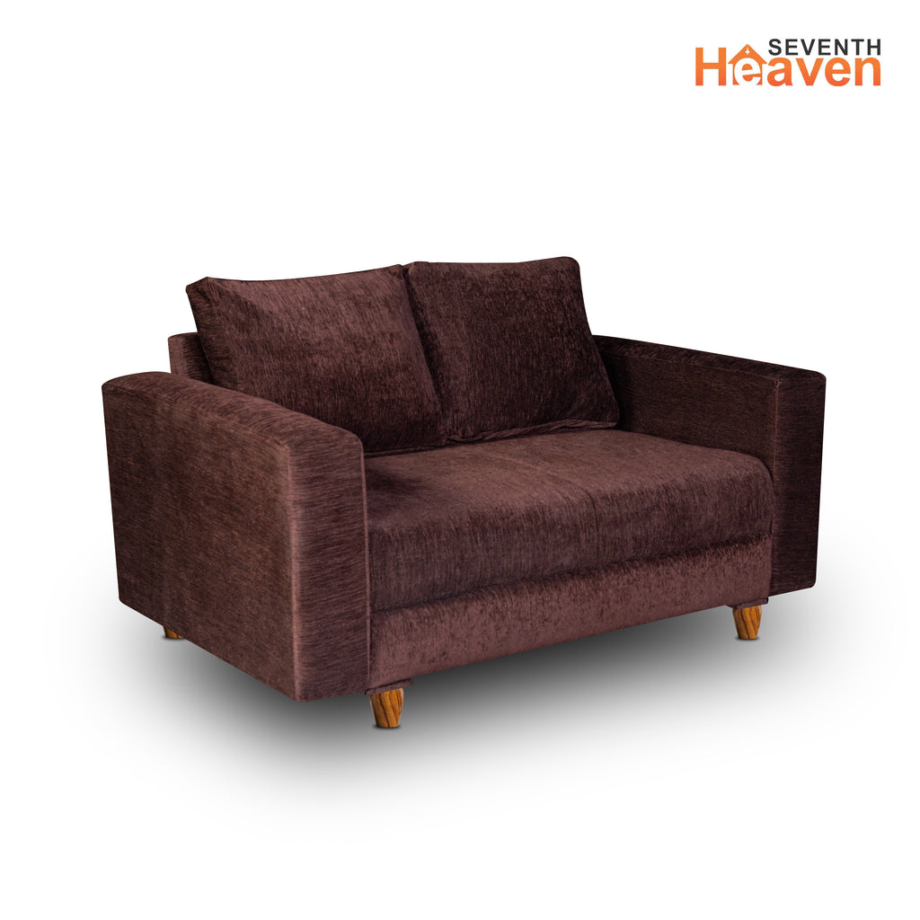 Rio 2 Seater Sofa- ( Premium Molfino Fabric- Brown )