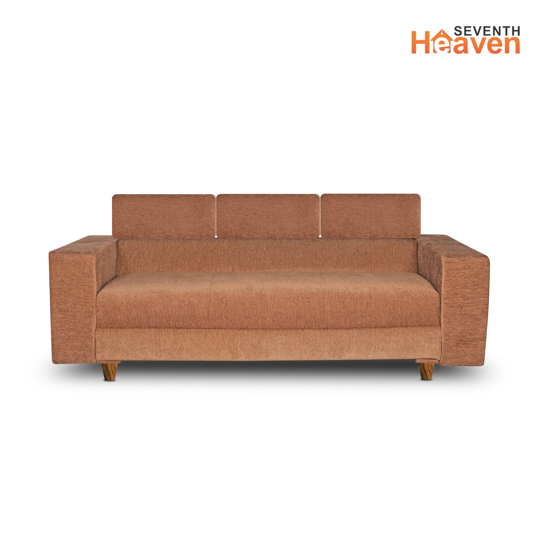 Berlin (3+1+1) Seater Sofa- ( Premium Molfino Fabric- Beige )