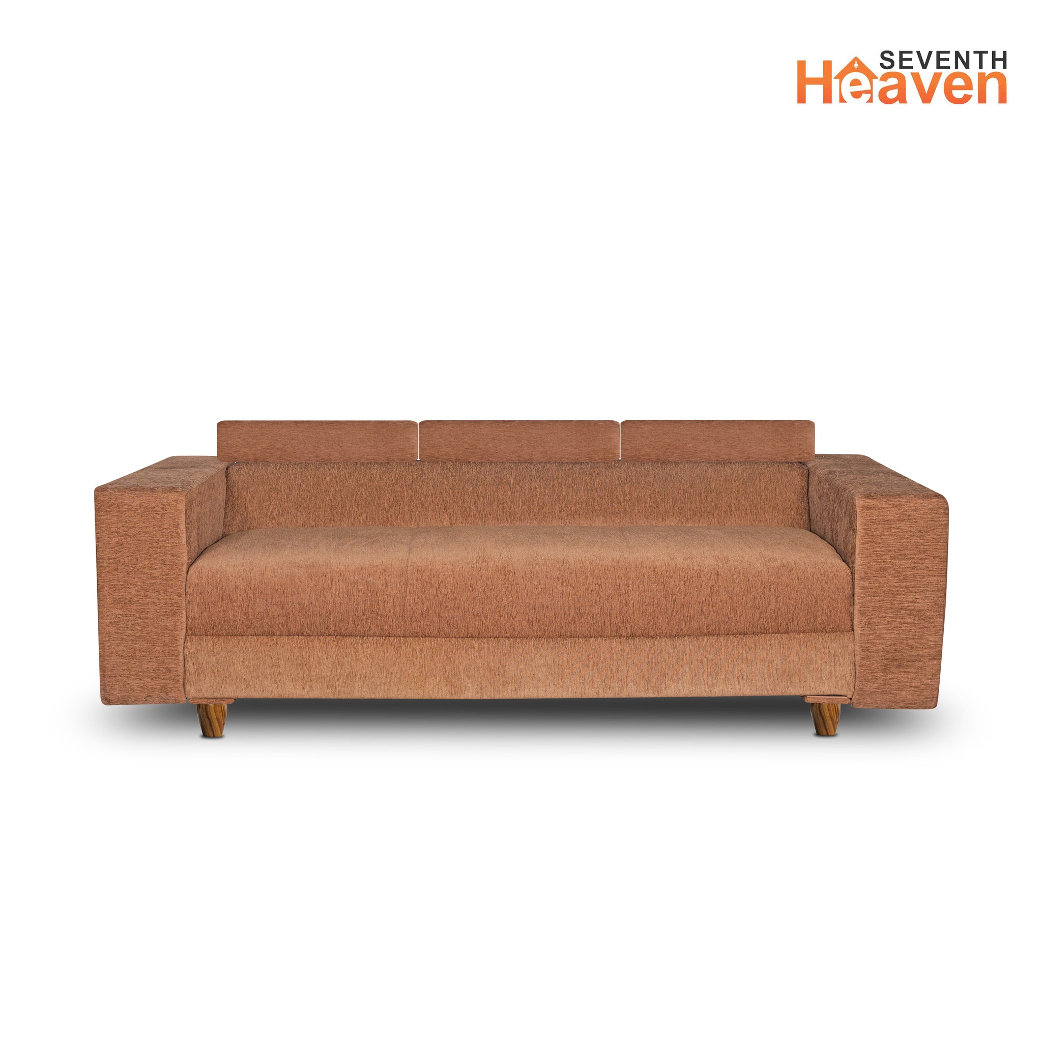 Berlin (3+1+1) Seater Sofa- ( Premium Molfino Fabric- Beige )