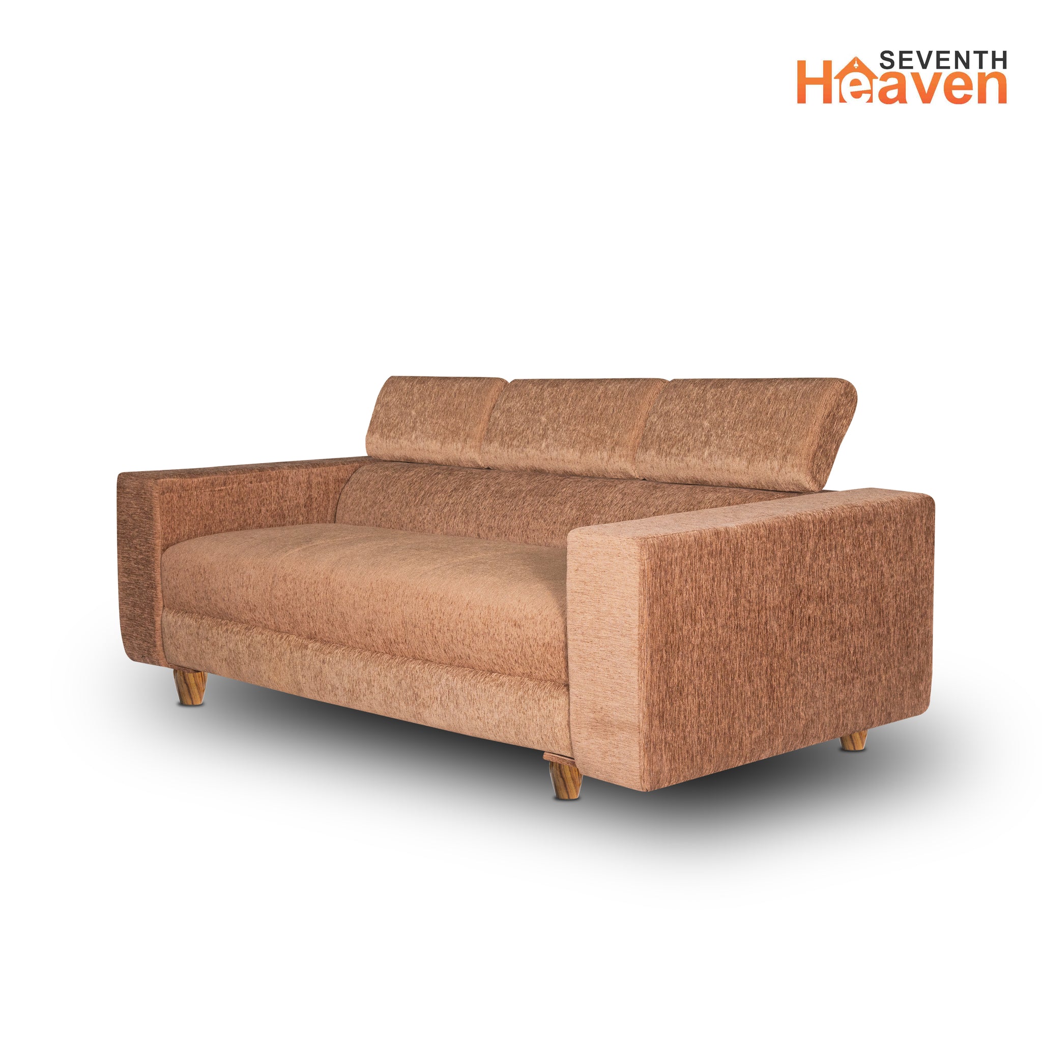 Berlin (3+1+1) Seater Sofa- ( Premium Molfino Fabric- Beige )