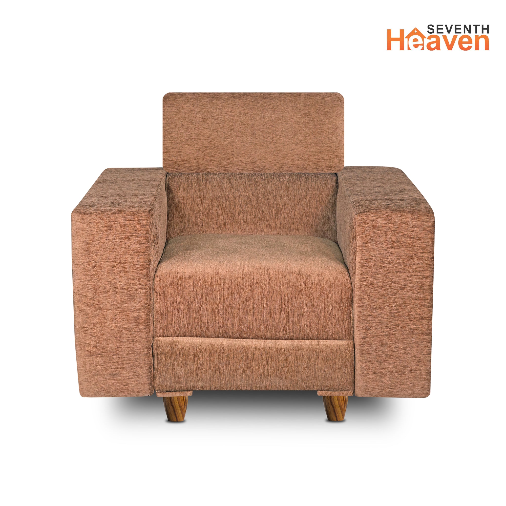 Berlin (3+1+1) Seater Sofa- ( Premium Molfino Fabric- Beige )