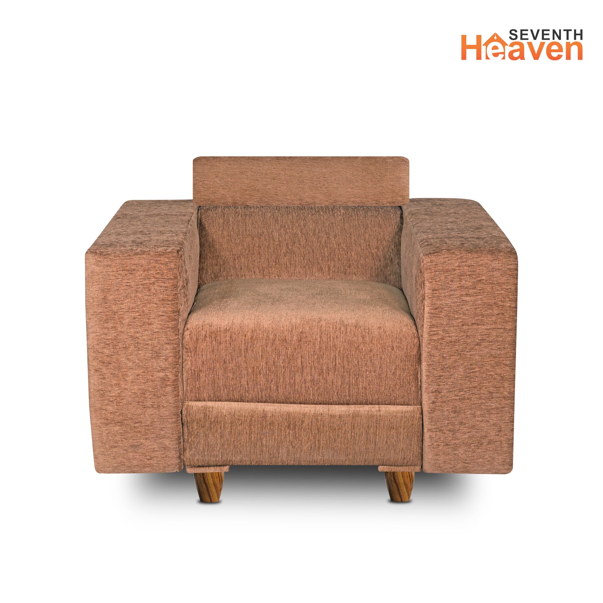 Berlin (3+1+1) Seater Sofa- ( Premium Molfino Fabric- Beige )