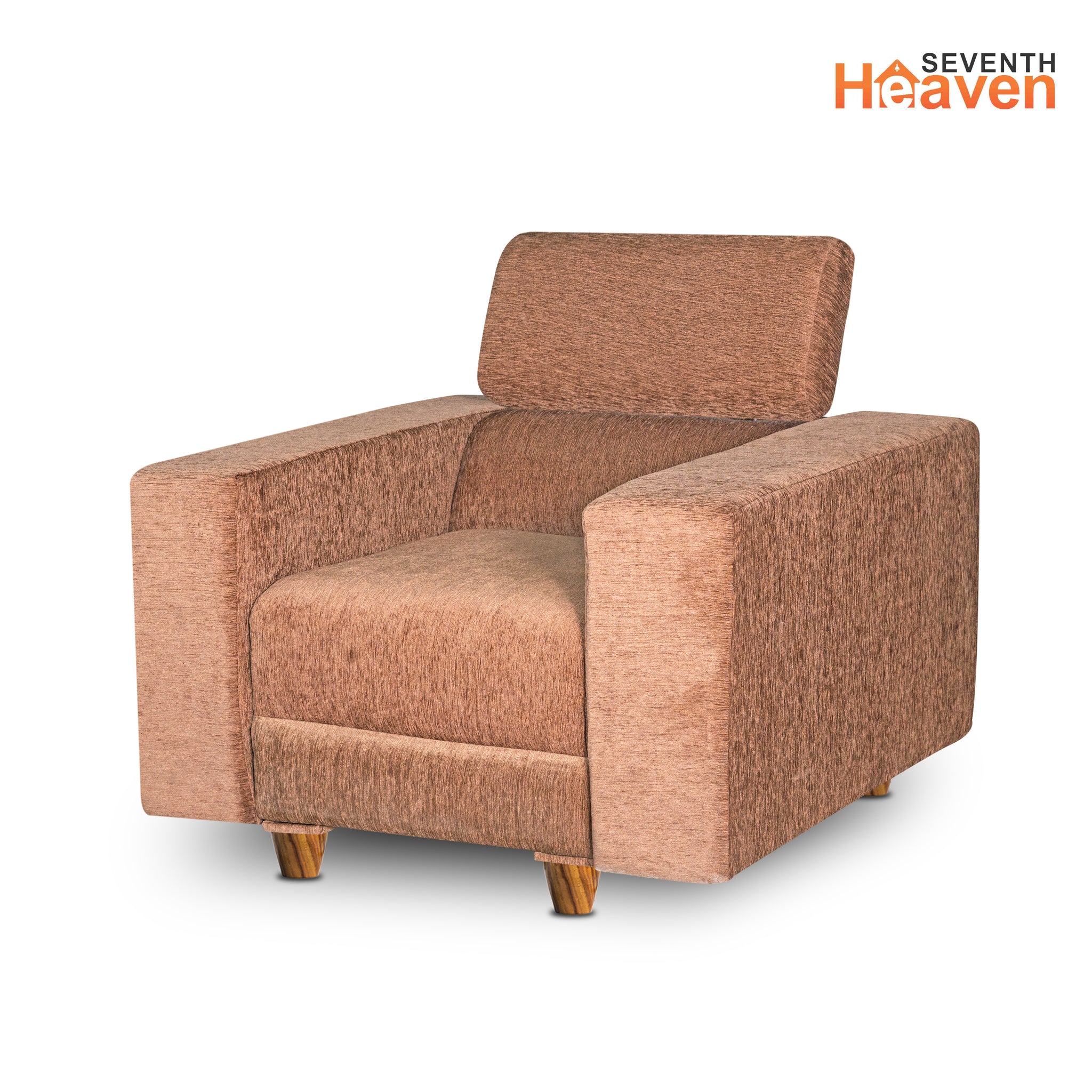 Berlin (3+1+1) Seater Sofa- ( Premium Molfino Fabric- Beige )