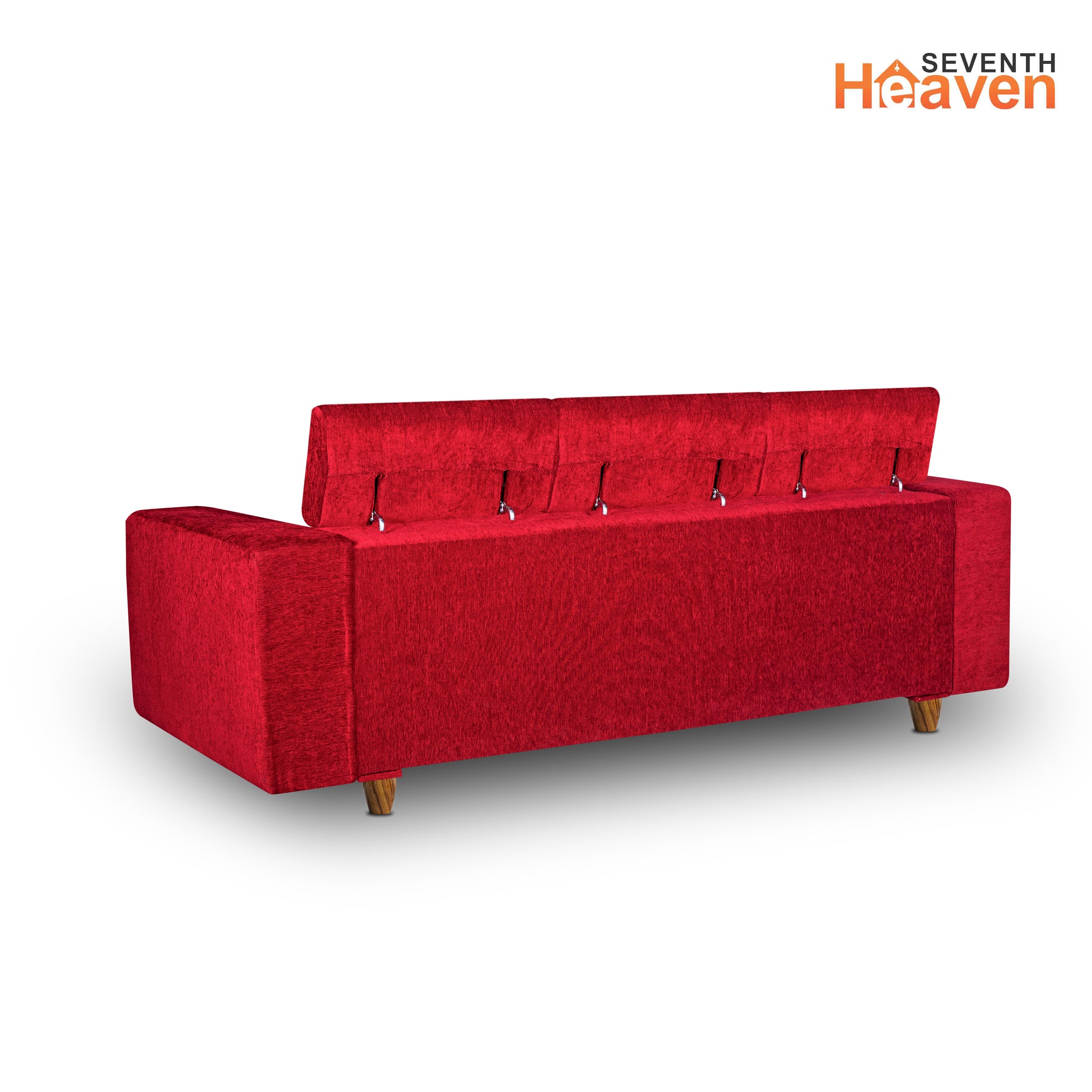 Berlin (3+1+1) Seater Sofa- ( Premium Molfino Fabric- Maroon )