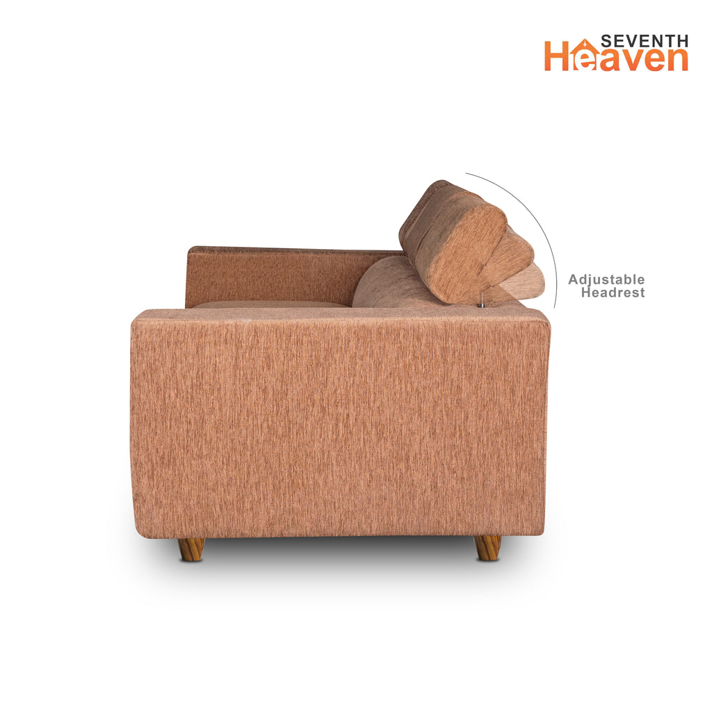Berlin (3+2) Seater Sofa- ( Premium Molfino Fabric- Beige )