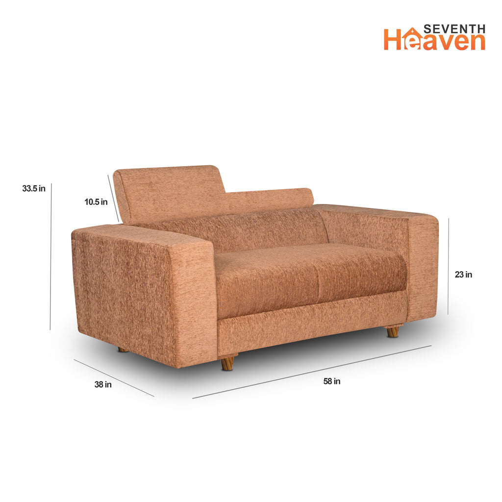 Berlin (3+2) Seater Sofa- ( Premium Molfino Fabric- Beige )
