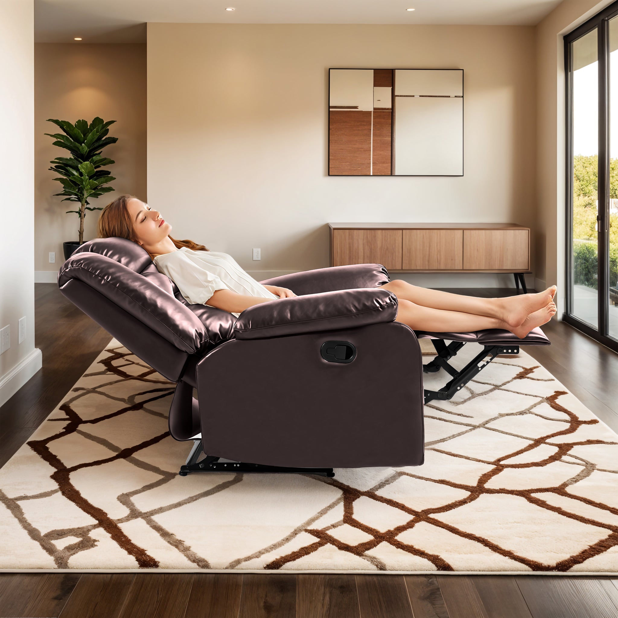 Oslo 1 Seater Recliner – ( Spacious, Luxurious & DIY-Friendly- Brown )