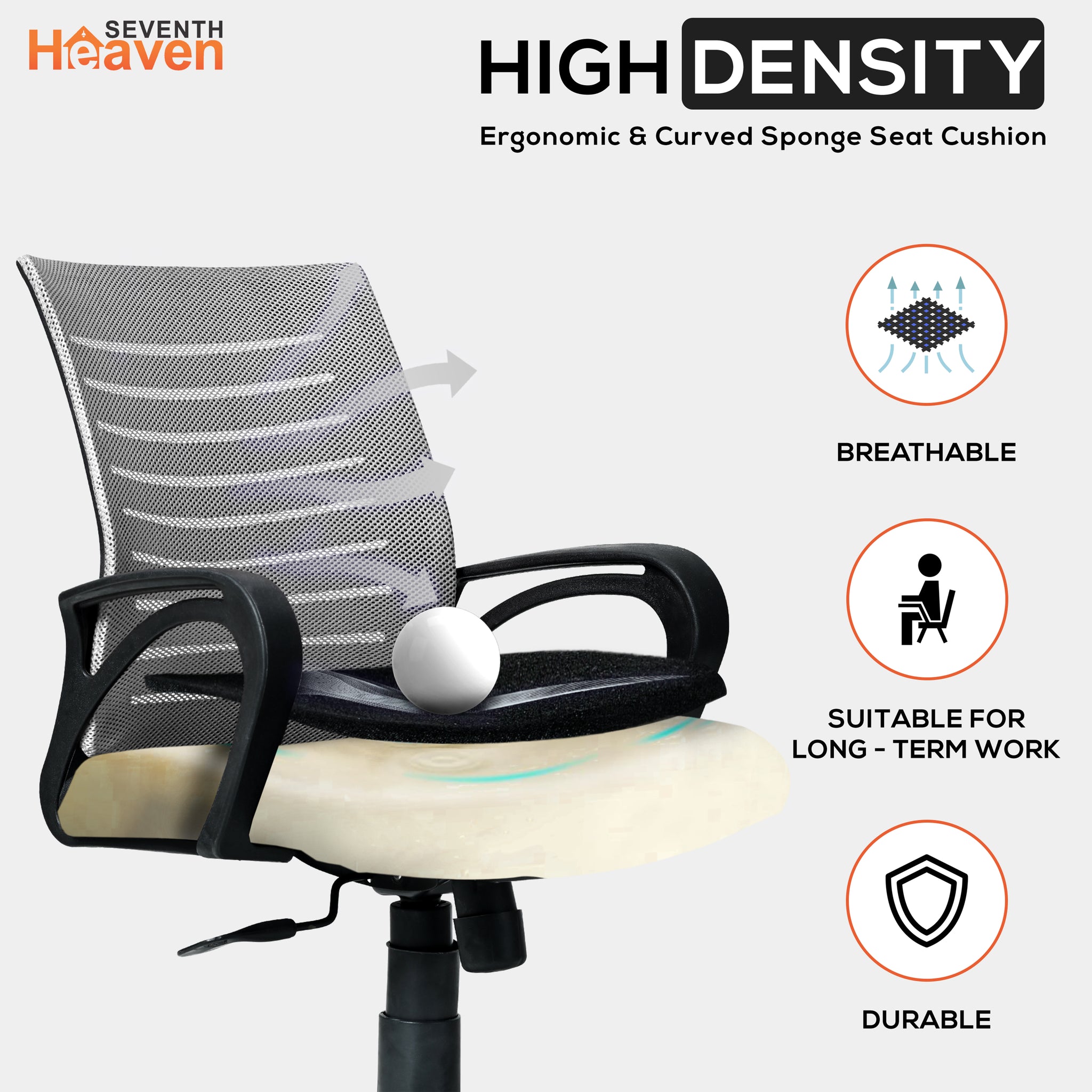 Bolt Mid-Back (Nylon Base) Office Chair – Ergonomic, Durable & Versatile (Grey Mesh)