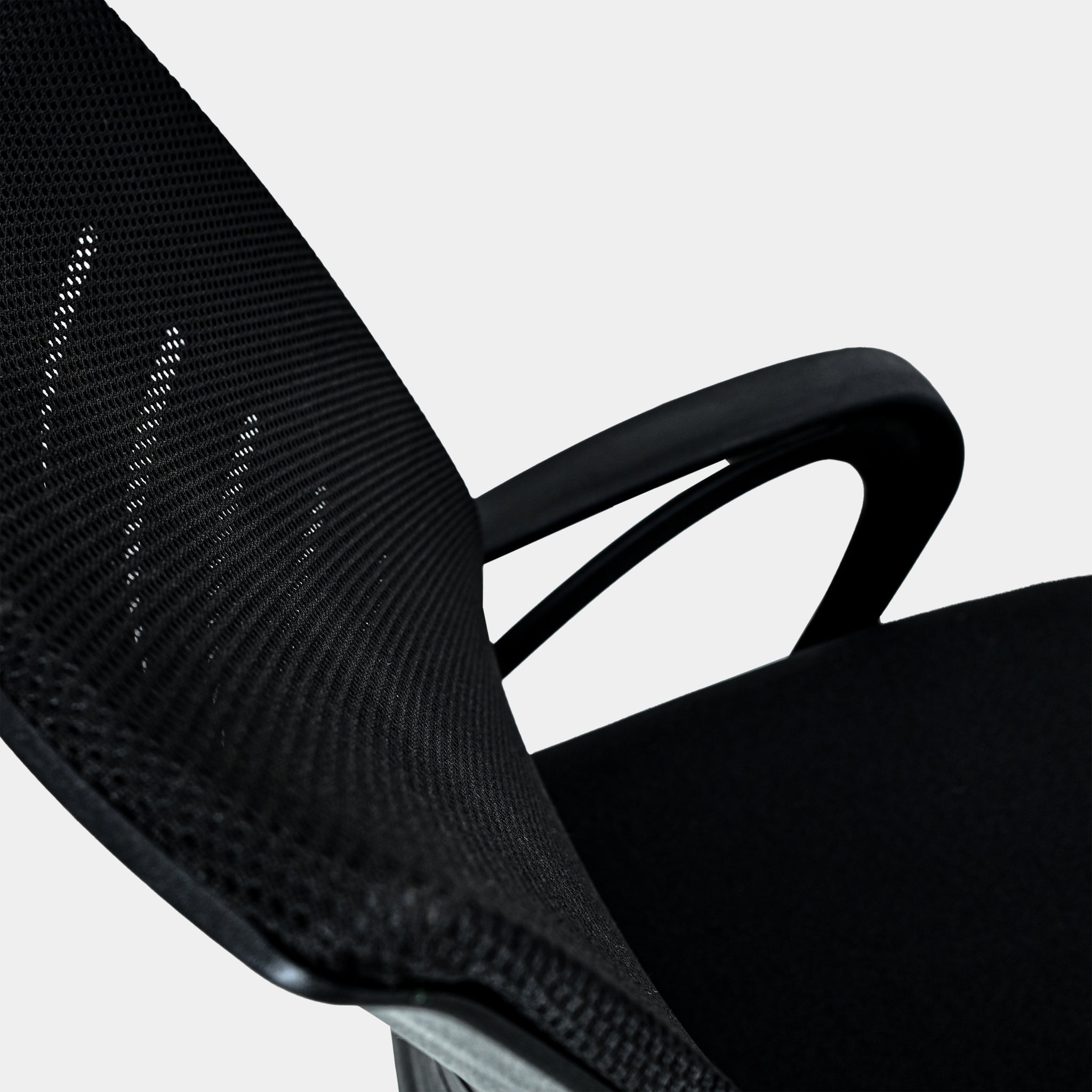 Bolt Mid-Back (Nylon Base) Office Chair – Ergonomic, Durable & Versatile  (Black Mesh)
