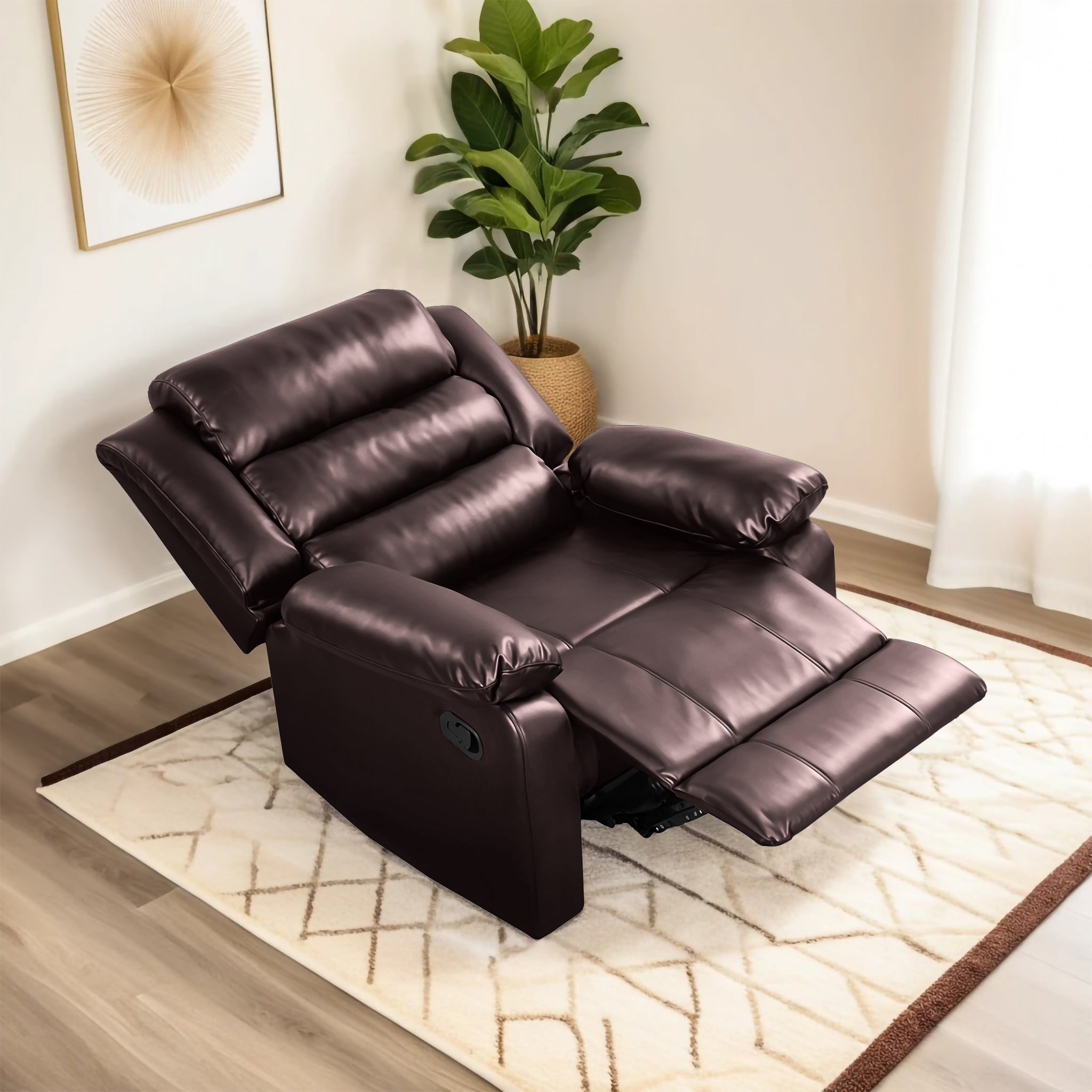 Oslo 1 Seater Recliner – ( Spacious, Luxurious & DIY-Friendly- Brown )