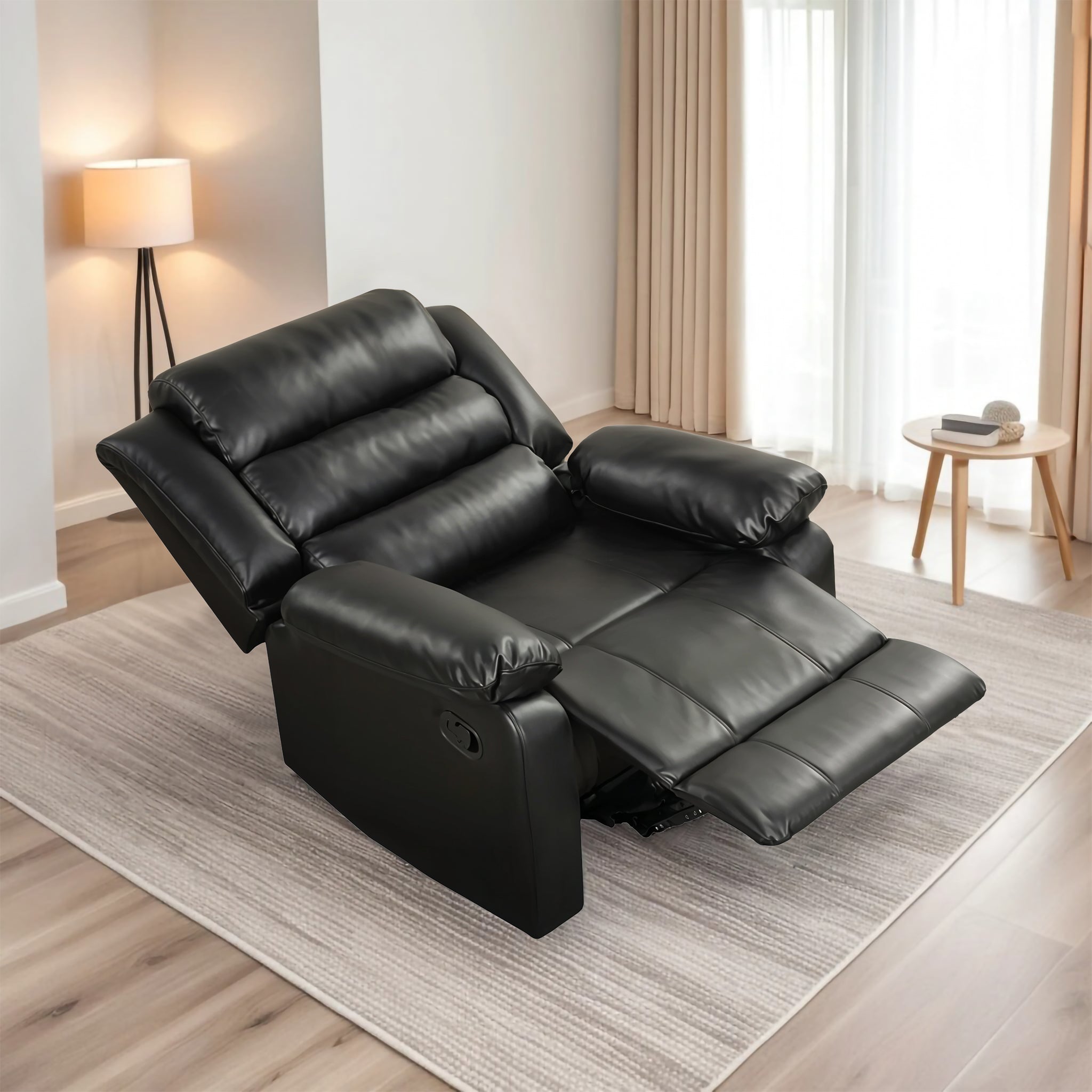 Oslo 1 Seater Recliner – ( Spacious, Luxurious & DIY-Friendly- Black )