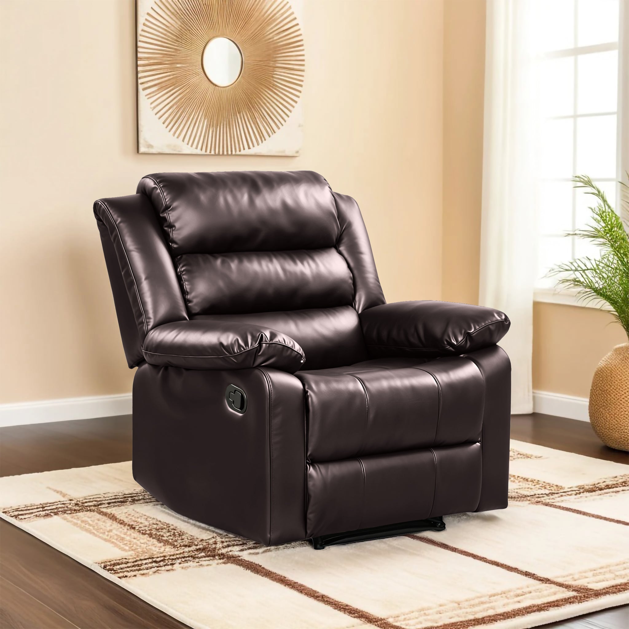 Oslo 1 Seater Recliner – ( Spacious, Luxurious & DIY-Friendly- Brown )