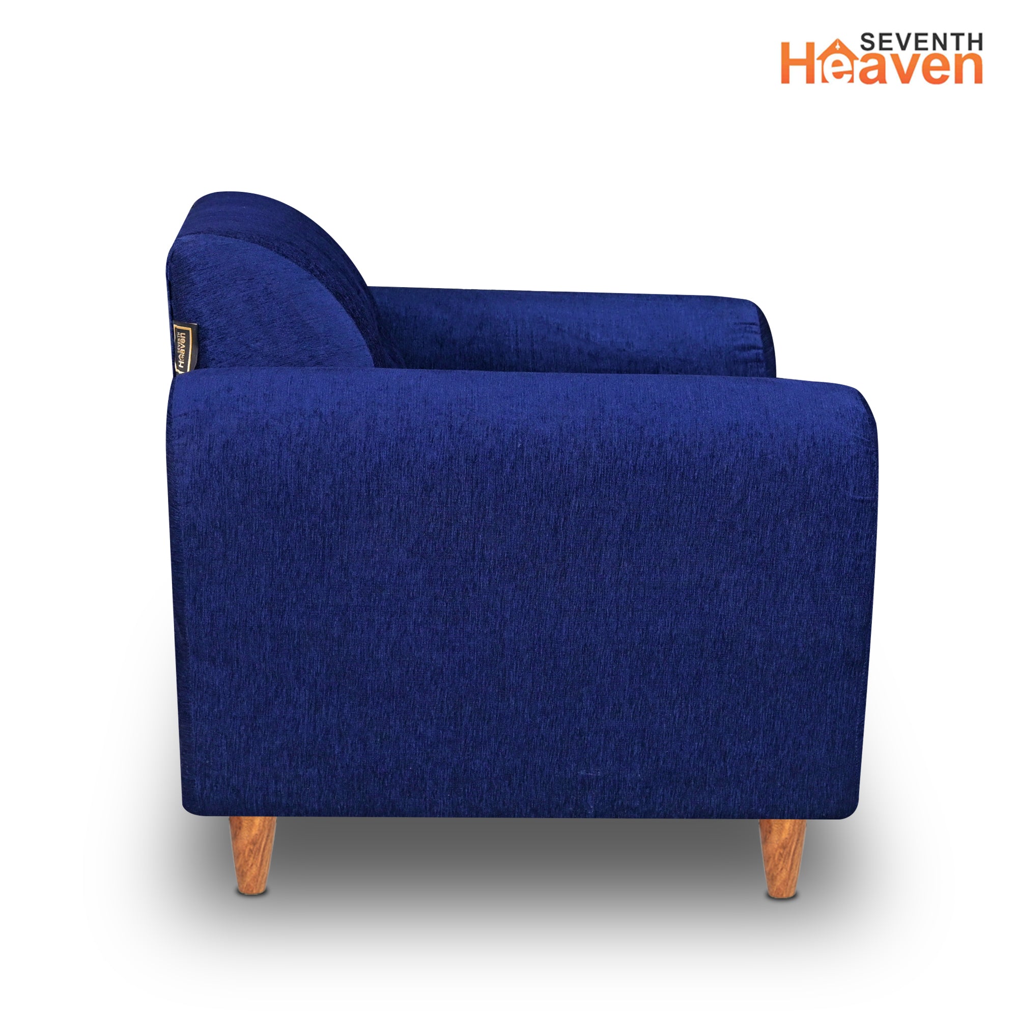 Milan (3+1+1) Seater Sofa - ( Premium Molfino Fabric-  Blue )
