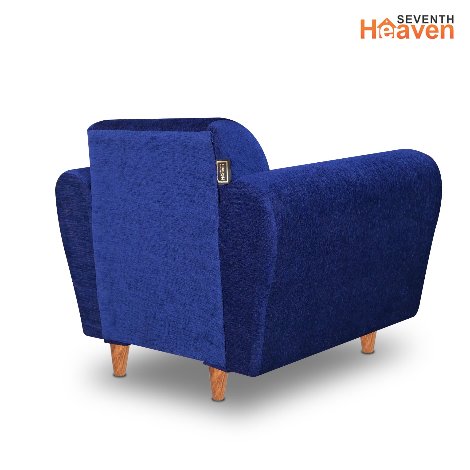 Milan (3+1+1) Seater Sofa - ( Premium Molfino Fabric-  Blue )