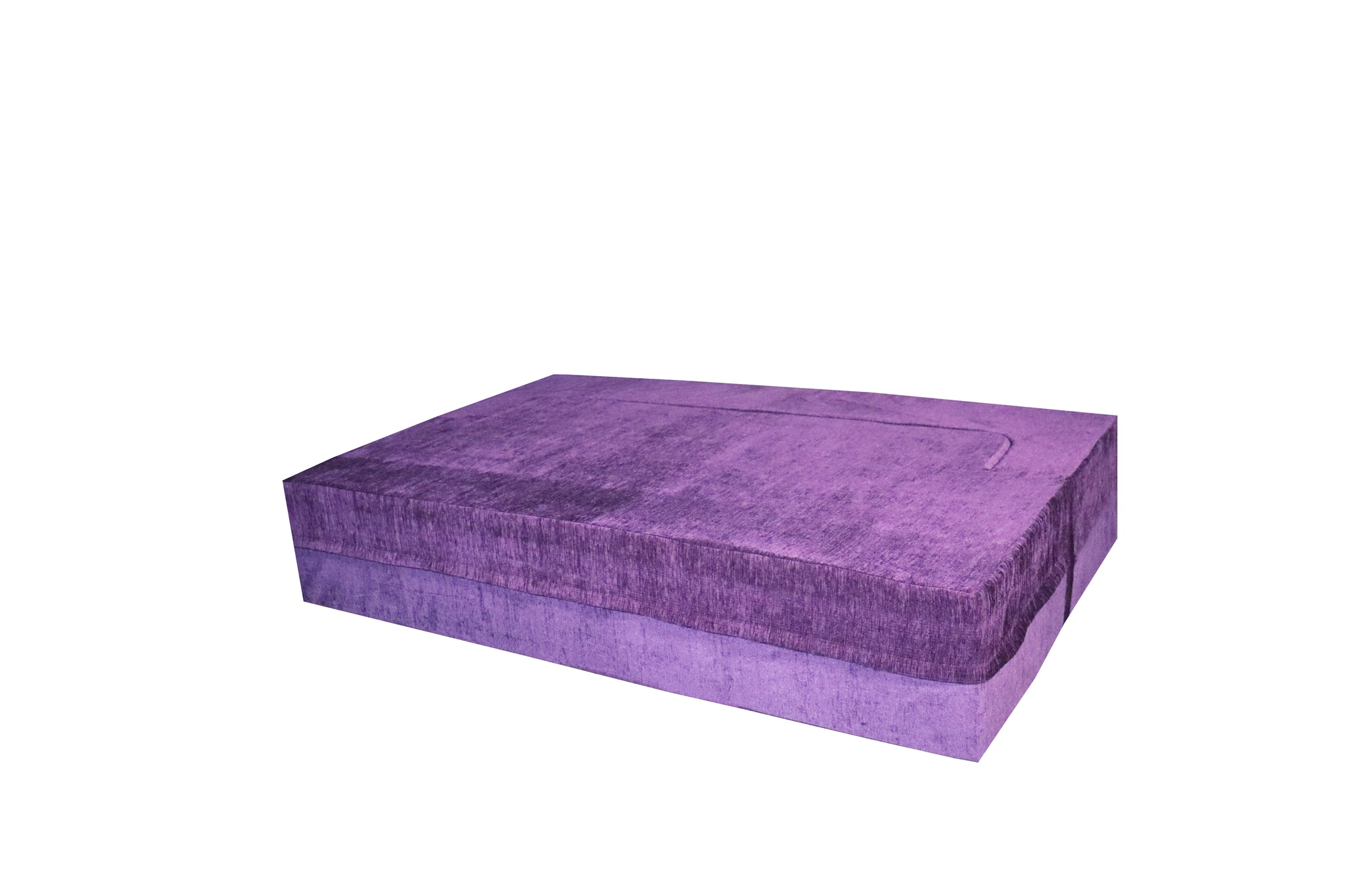 Flipper X Sofa Cum Bed - 3  Seater, Plain Cushion ( Premium Molfino Fabric, Purple)