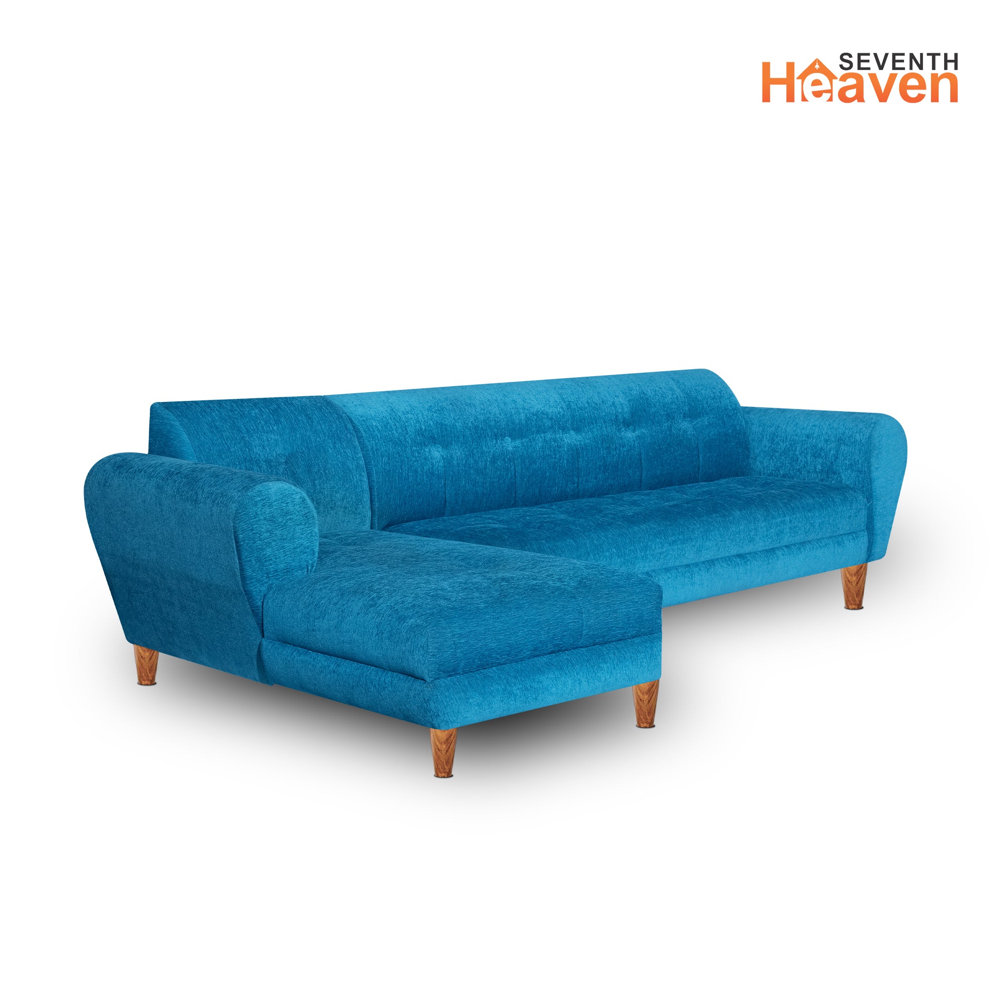 Milan 6 Seater Sofa Left Corner- ( Premium Molfino Fabric- Beige )