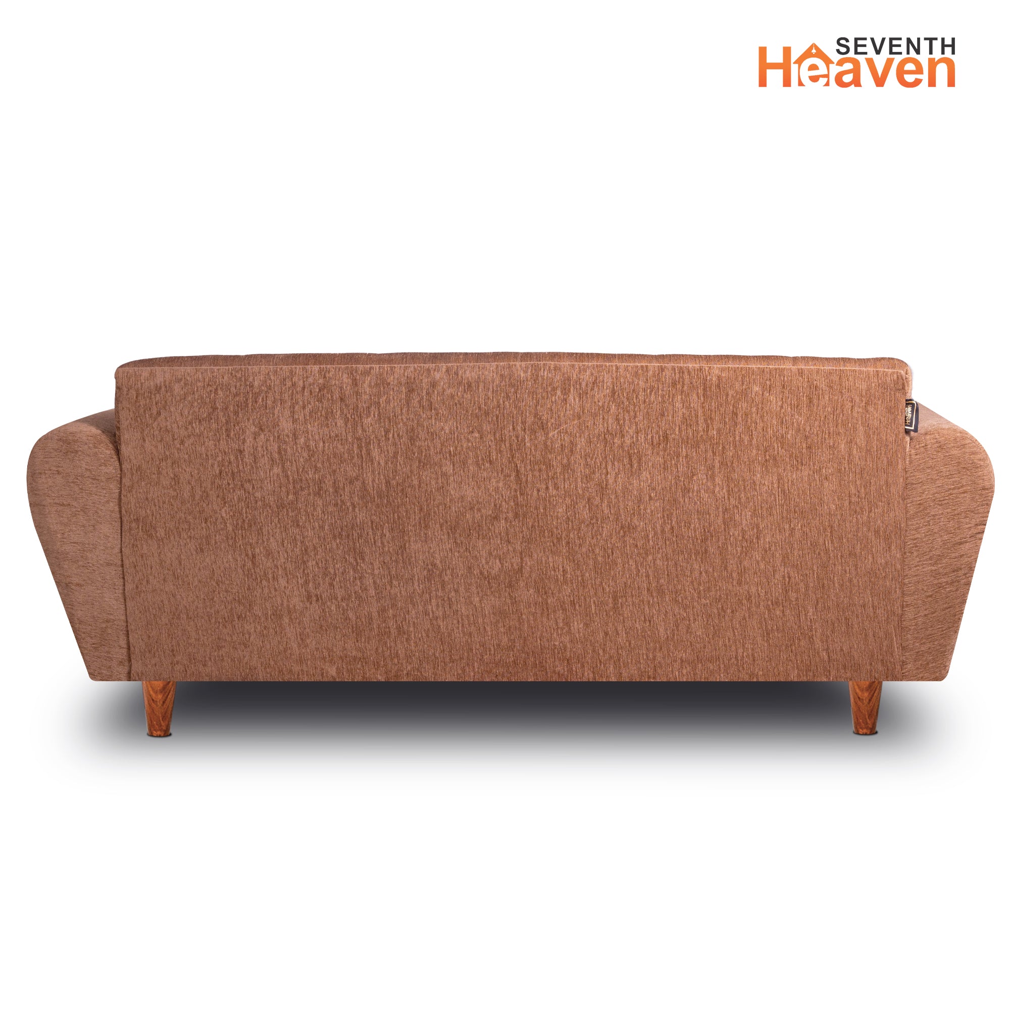 Seventh Heaven Milan 4 Seater Sofa with Ottoman, Chenille Molfino Fabric: 3 Year Warranty Fabric 4 Seater Sofa  (Finish Color - Beige, DIY(Do-It-Yourself))