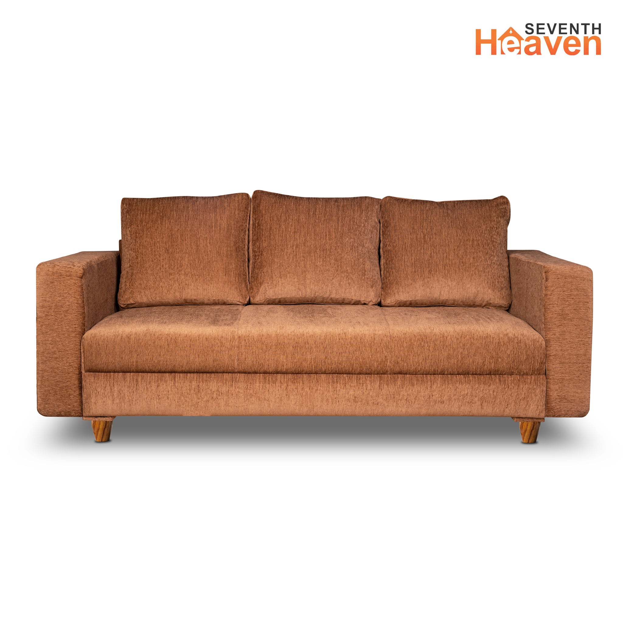 Rio 5 Seater Sofa- (3+1+1) ( Premium Molfino Fabric- Beige )