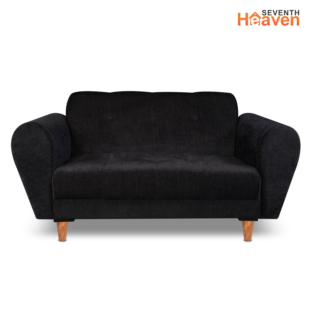 Milan (3+2) Seater Sofa - ( Premium Molfino Fabric- Black )