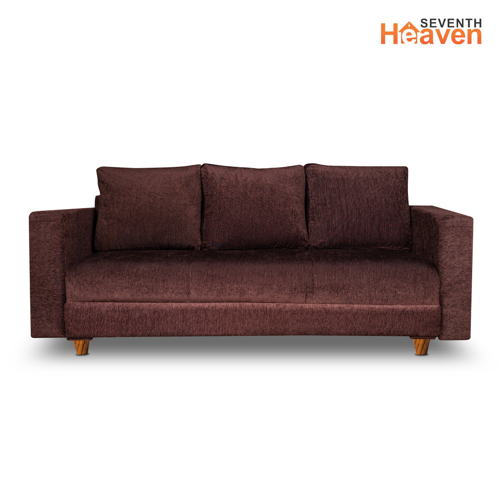 Rio 5 Seater Sofa- (3+1+1) ( Premium Molfino Fabric- Brown )