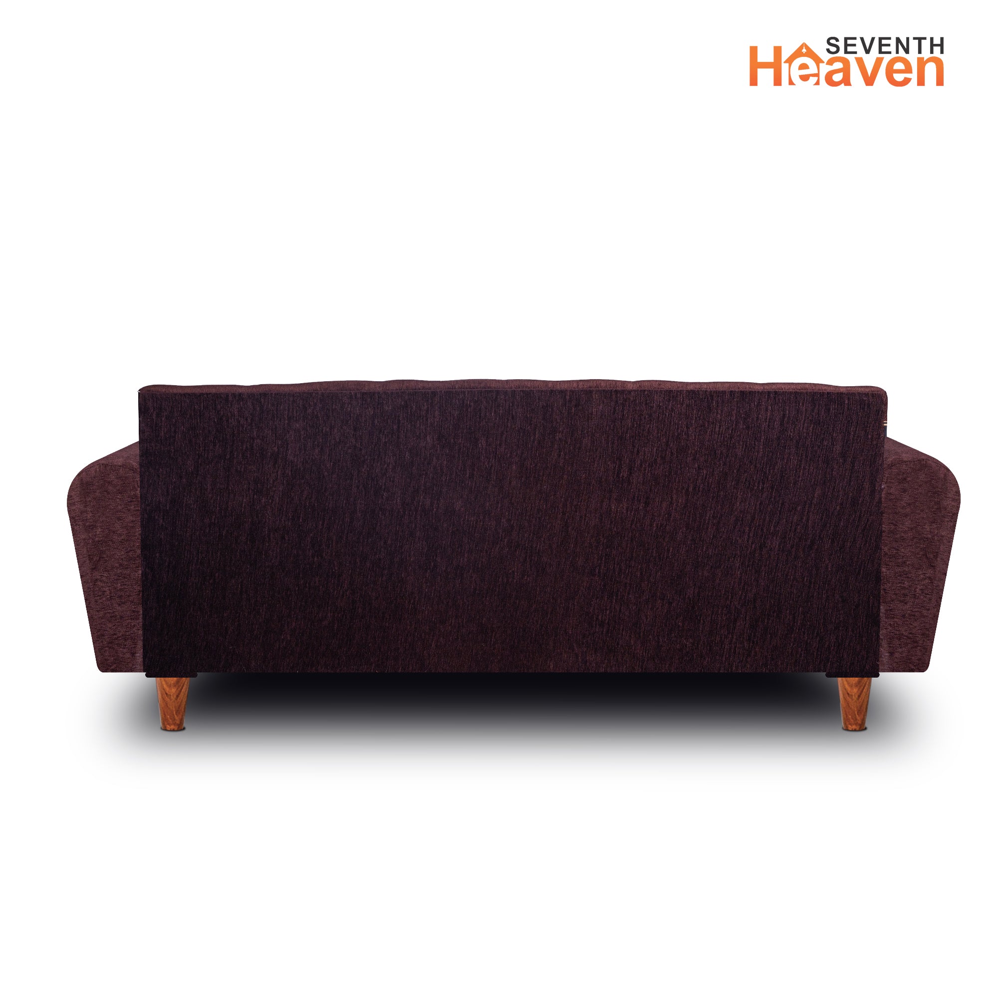 Seventh Heaven Milan 4 Seater Sofa with Ottoman, Chenille Molfino Fabric: 3 Year Warranty Fabric 4 Seater Sofa  (Finish Color - Brown, DIY(Do-It-Yourself))