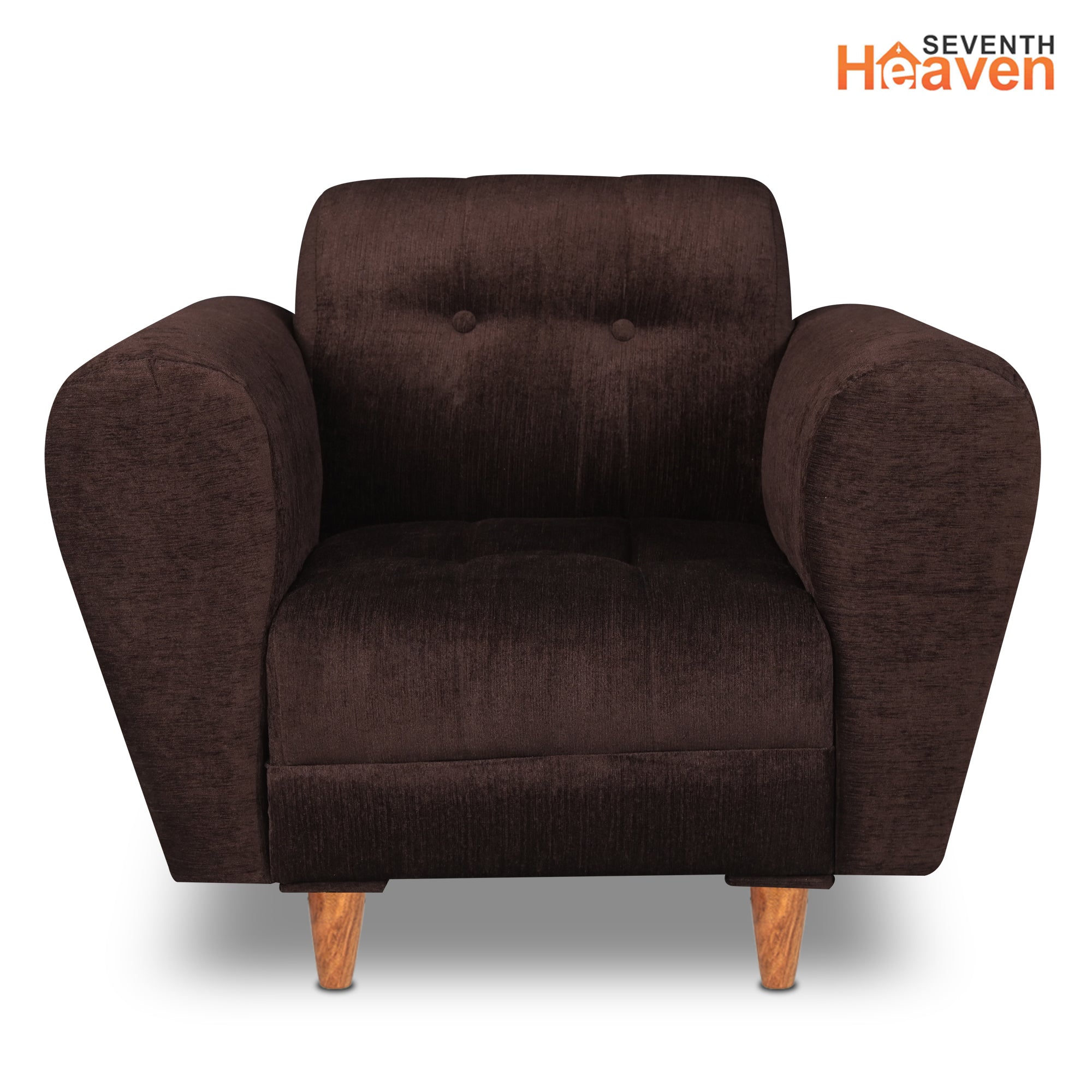 Milan (3+1+1) Seater Sofa - ( Premium Molfino Fabric- Brown )