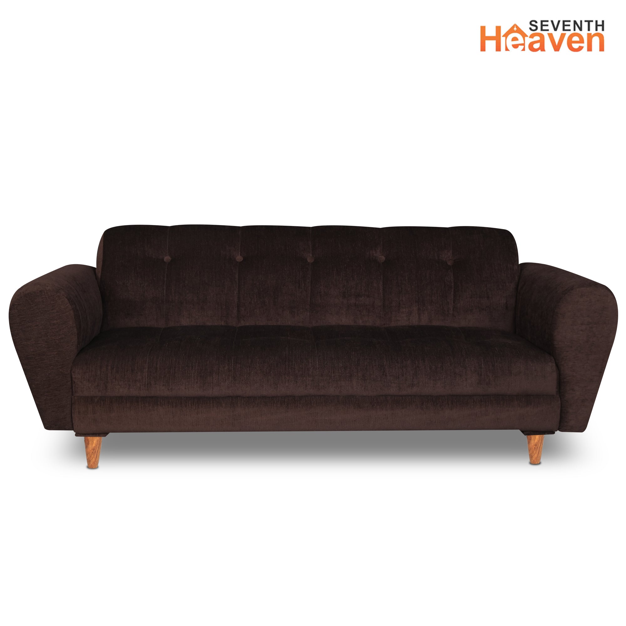 Milan (3+1+1) Seater Sofa - ( Premium Molfino Fabric- Brown )