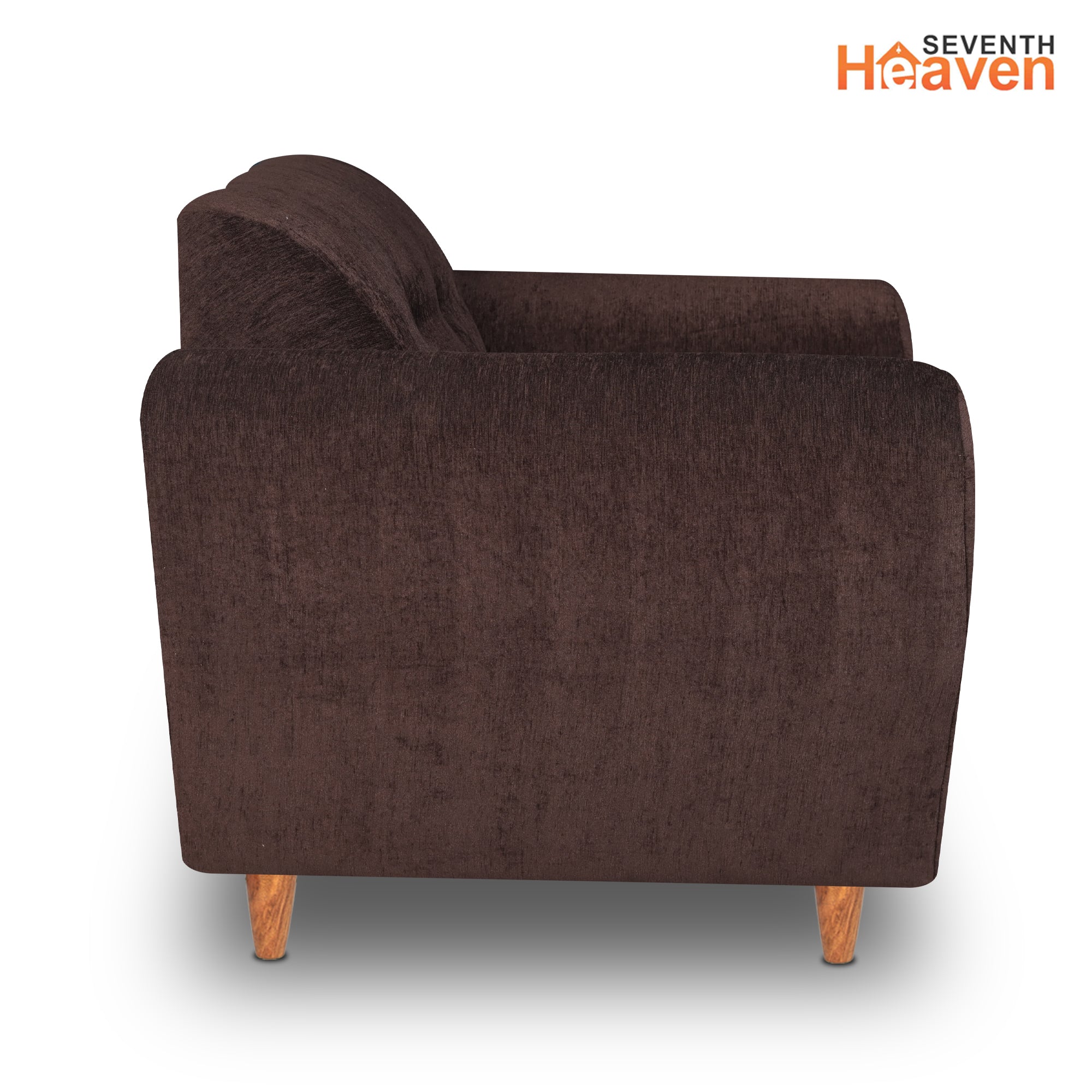 Milan (3+1+1) Seater Sofa - ( Premium Molfino Fabric- Brown )