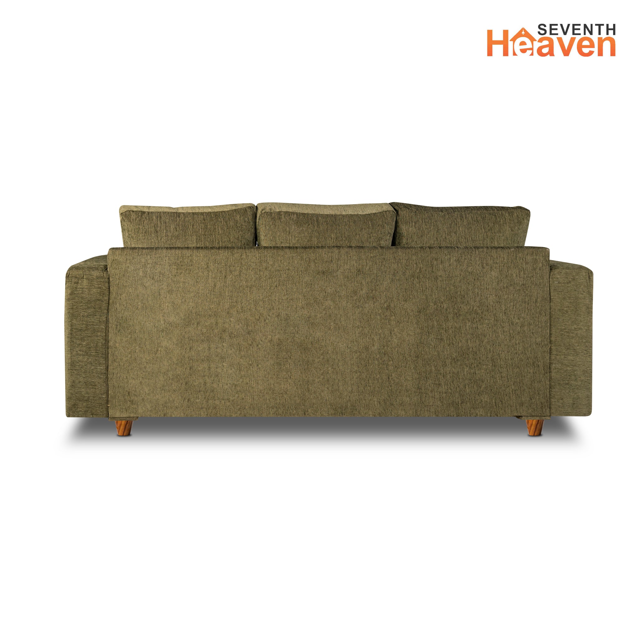 Rio 5 Seater Sofa Set, Chenille Molfino Fabric (Finish Color -Green, Style - 3 + 1 + 1)