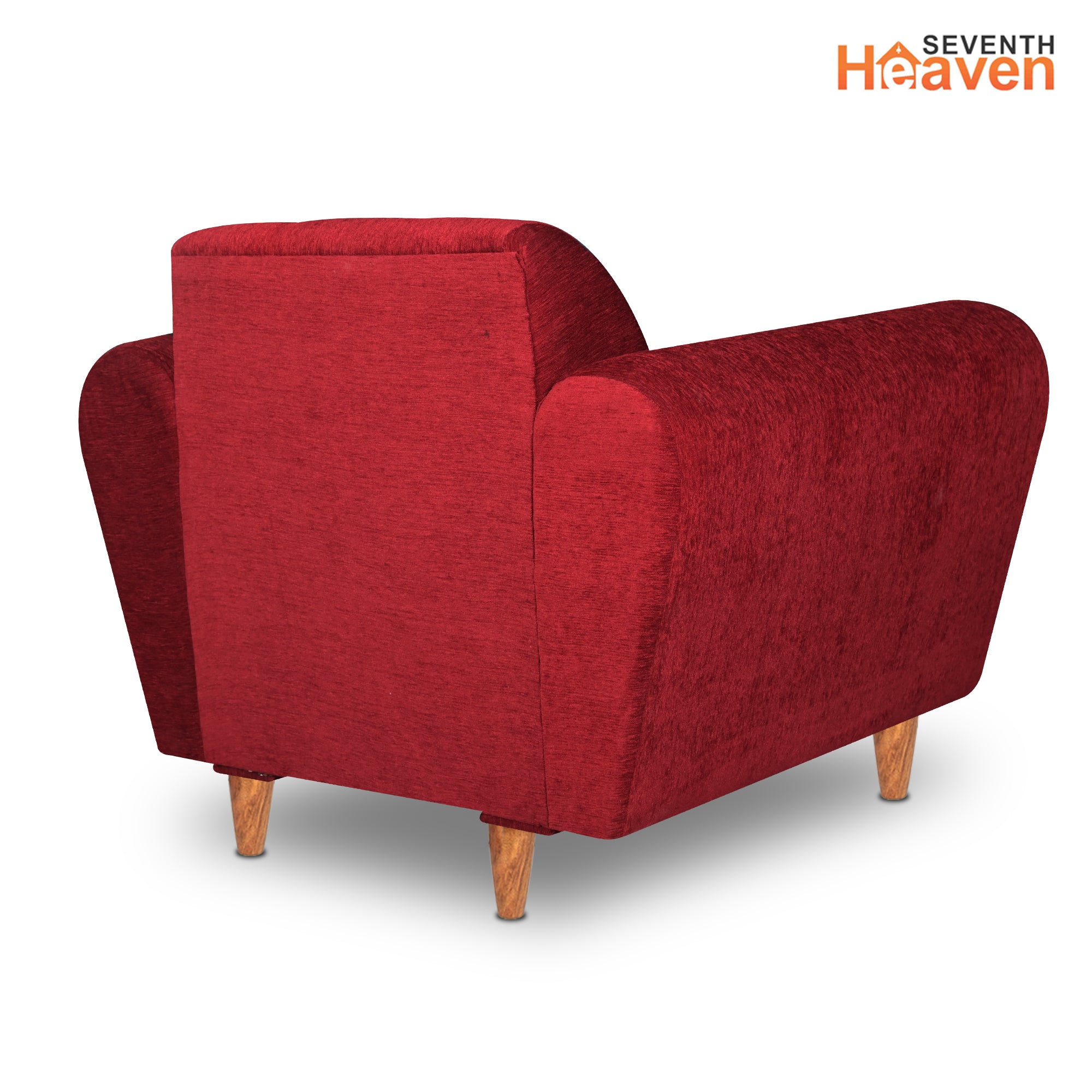 Milan (3+1+1) Seater Sofa - ( Premium Molfino Fabric- Maroon )