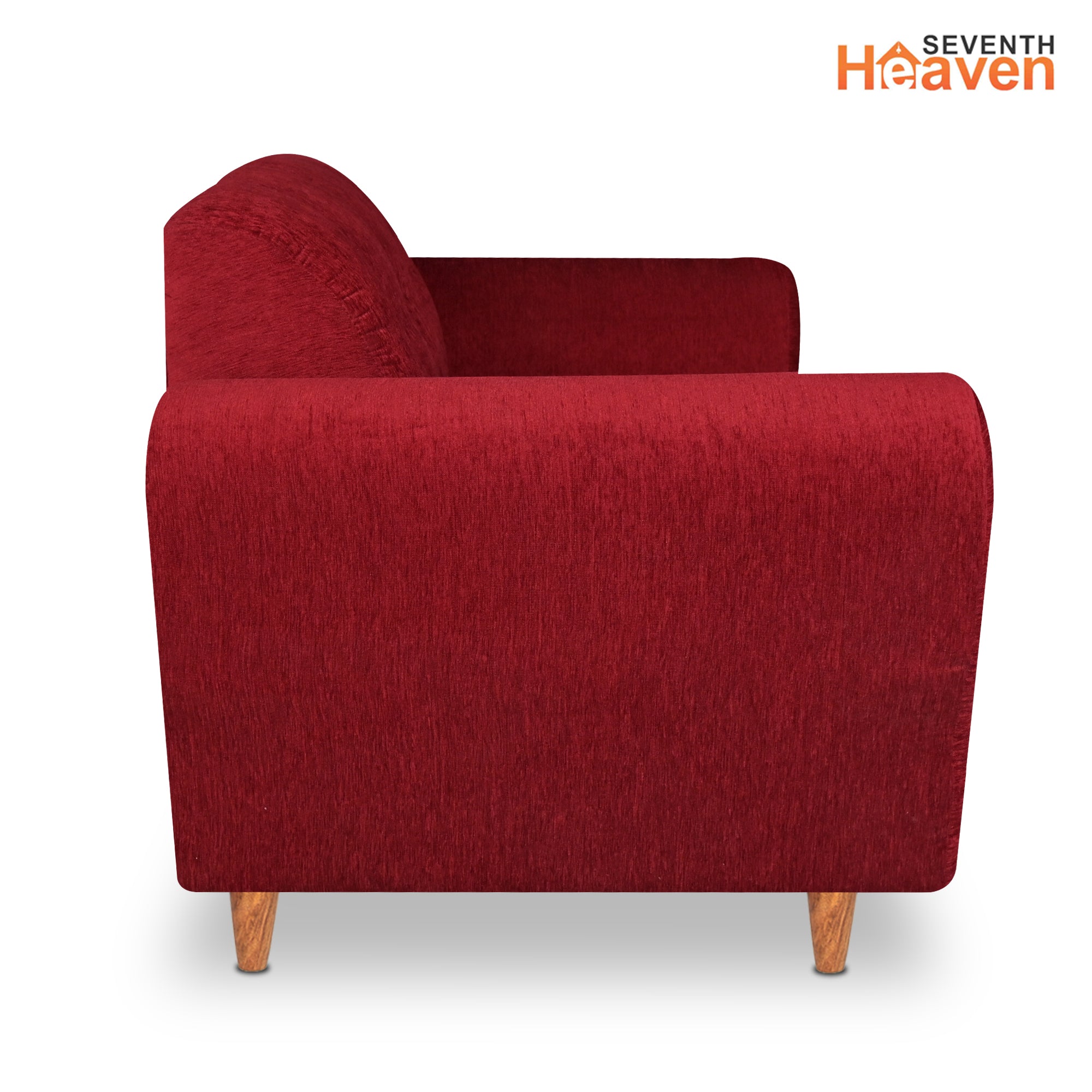 Milan (3+2) Seater Sofa - ( Premium Molfino Fabric- Maroon )