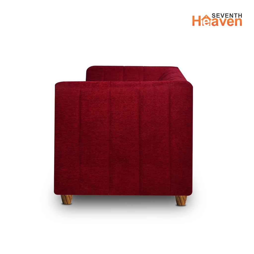 Tokyo 3 Seater Sofa - ( Premium Molfino Fabric- Maroon )