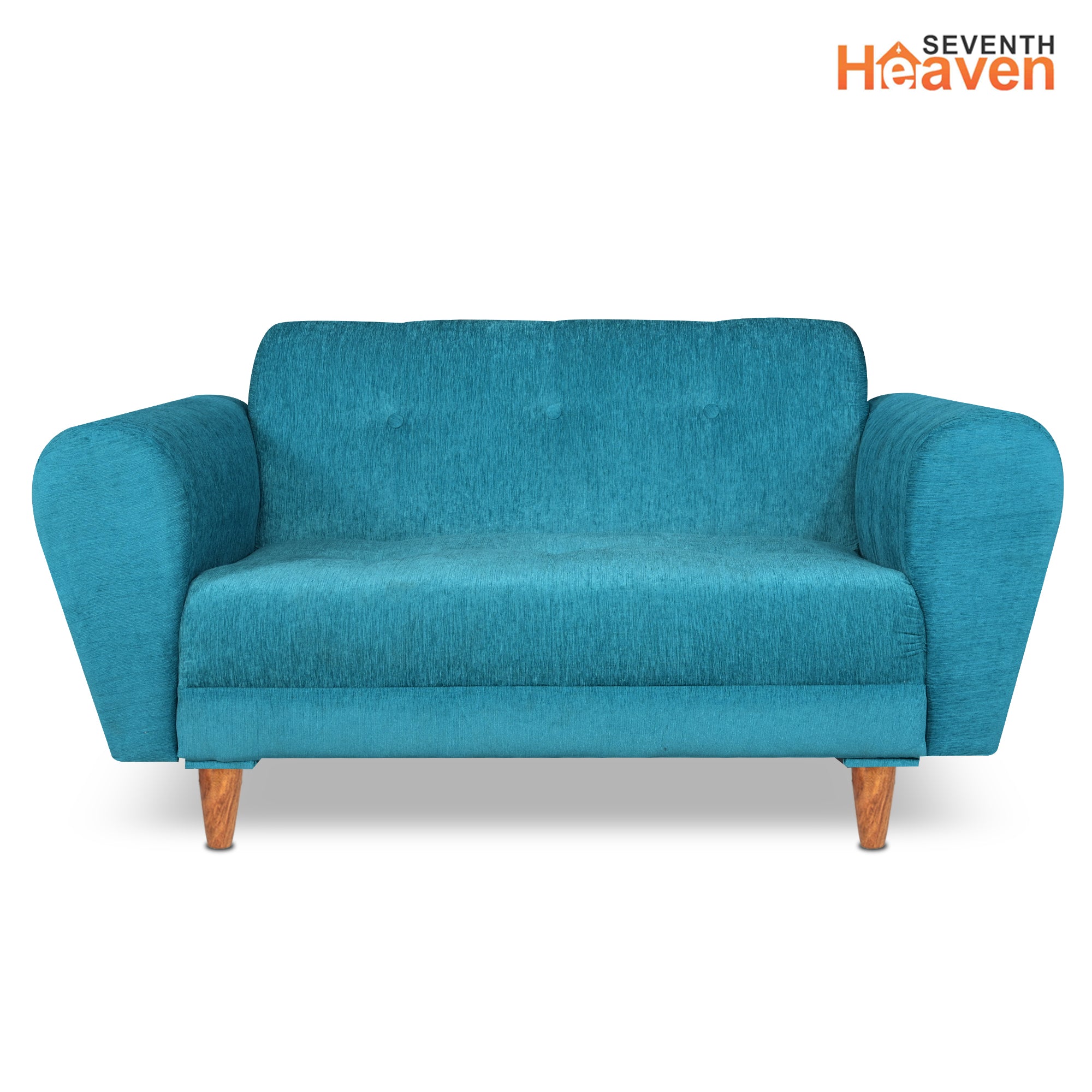 Milan (3+2) Seater Sofa - ( Premium Molfino Fabric- Sky Blue )
