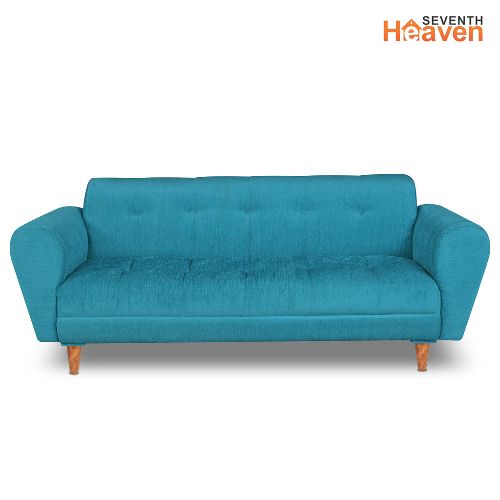 Milan (3+2) Seater Sofa - ( Premium Molfino Fabric- Sky Blue )