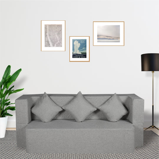 Plain grey sofa online