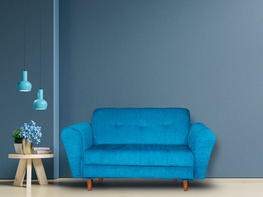 Light blue two on sale seater sofa