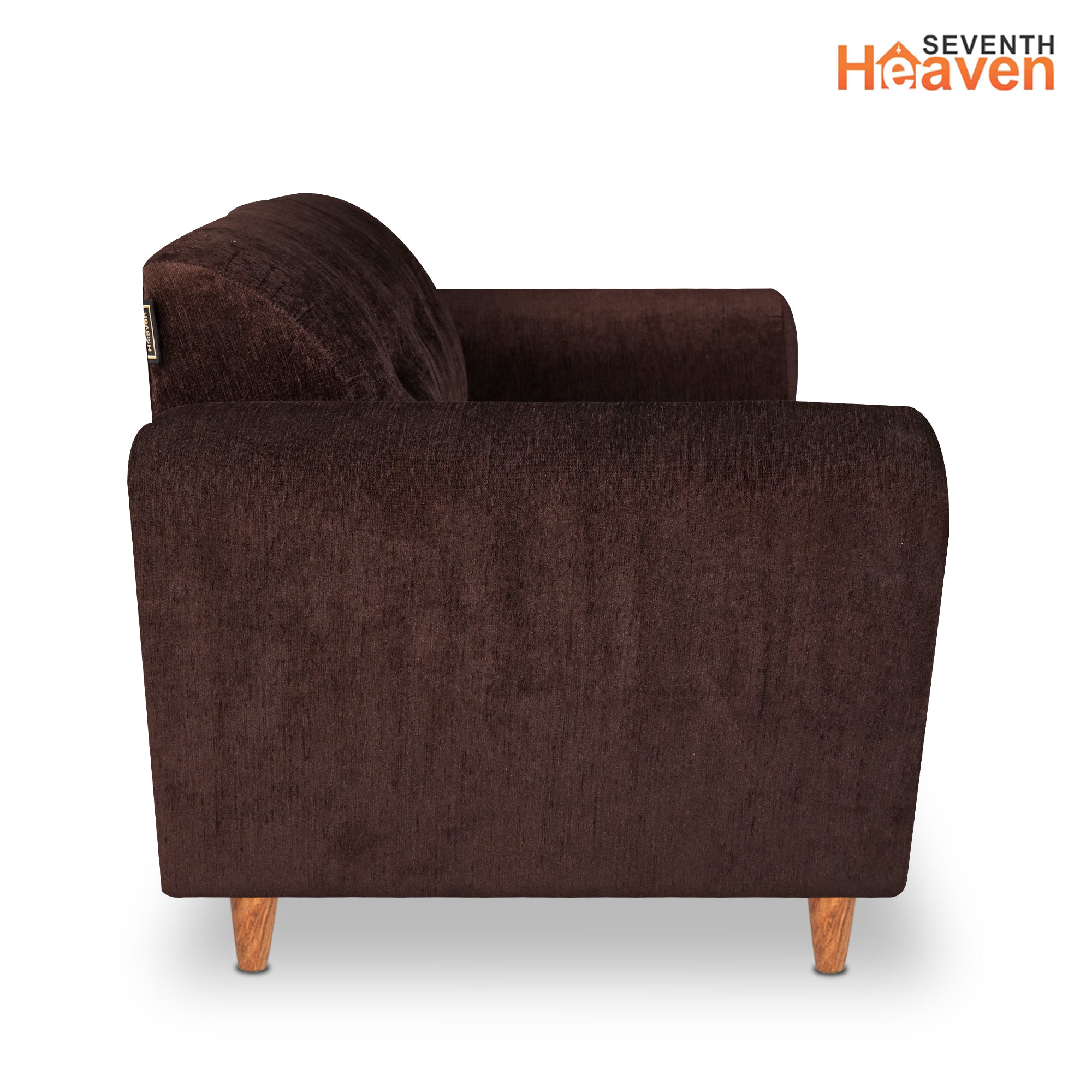 Milan 5 Seater Sofa Set, Chenille Molfino Fabric (Finish Color - Brown, Style - 3 + 2)