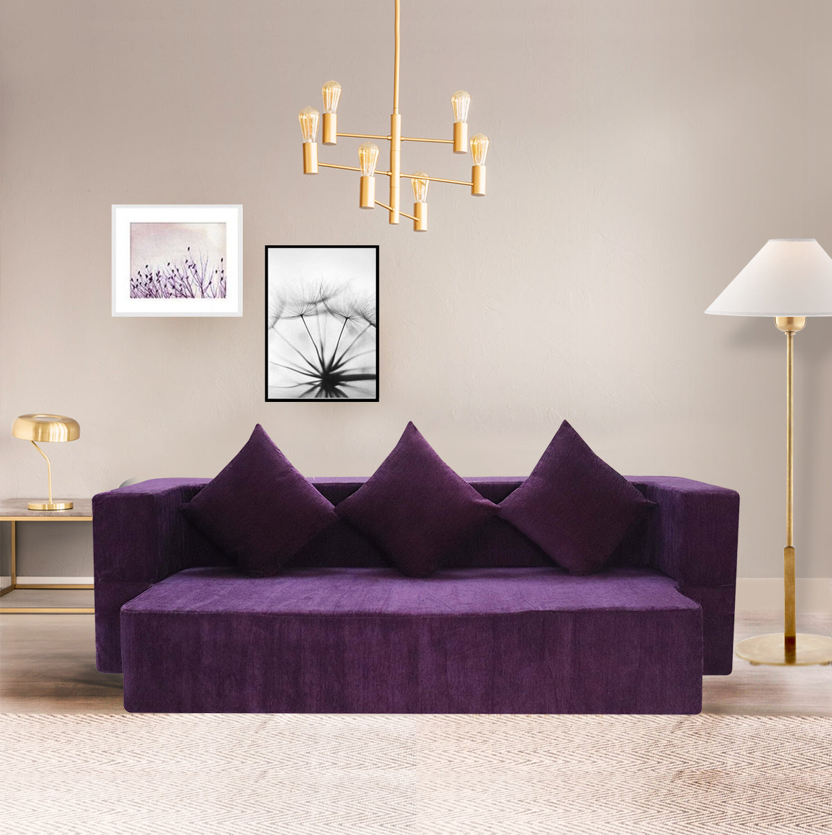 Purple Chenille Molfino Fabric (72